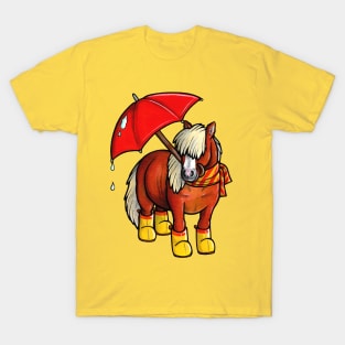 Rainy day Shetland pony T-Shirt